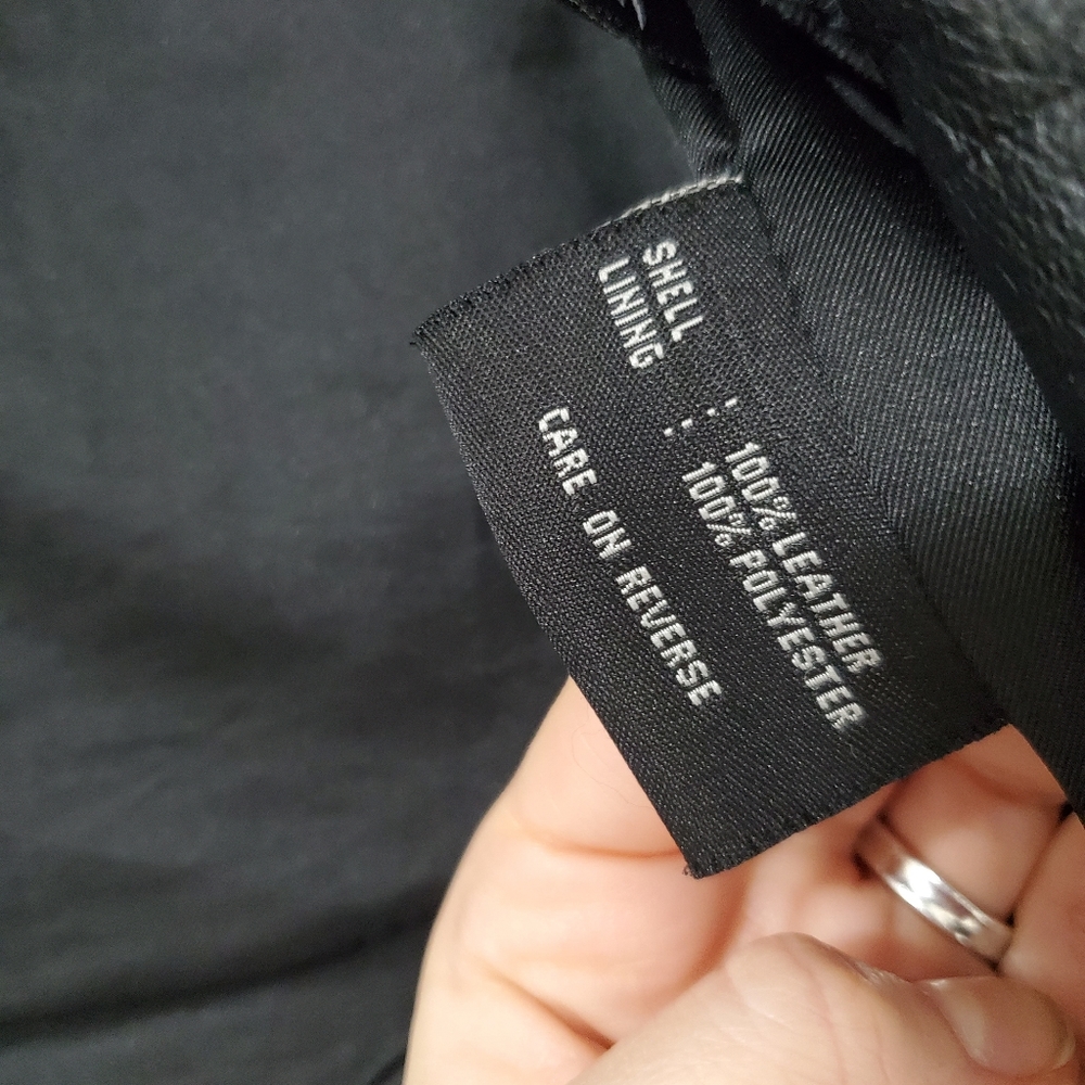 Keneth Cole Leather Moto Jacket - Picture 8 of 11